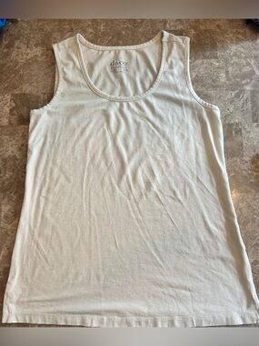 d & co. Essentials Sleeveless Top - Womens Oversized XXS - Cream Color
